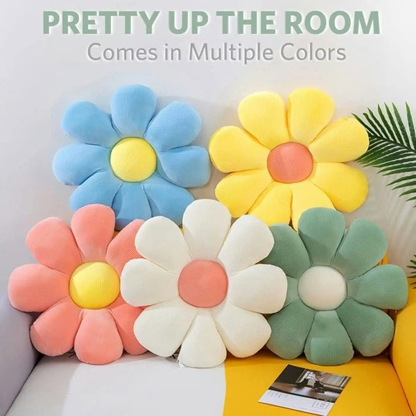 Anyhouz Anypillow Daisy Flower Throw Pillow Soft Plush Cushion