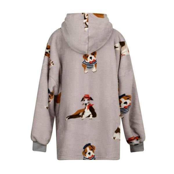 Poochies Grey Sherpa Hoodie