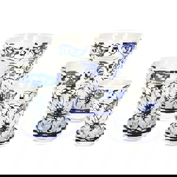 Verano-Ceramics-Blue-Flower-Plant-Pots-with-Drainage-Plates (1)