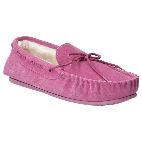 Hush Puppies Womens/Ladies Allie Slip On Leather Slipper - Rose