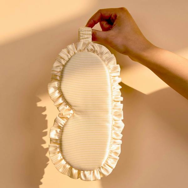 Silver Cloud Beauty Silver Cloud Satin Frilly Sleep Mask - Buttercup Collection