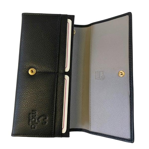 Mala Leather Bee Matinee Purse – Mason Collection - Blk Grey