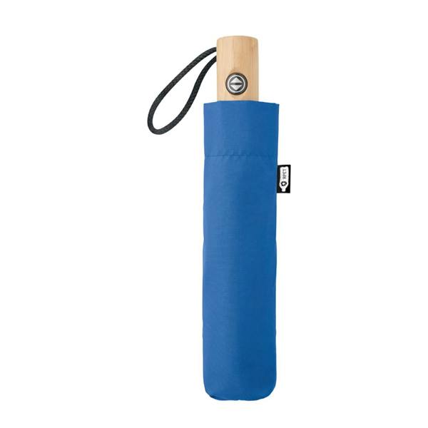 MidOcean Leeds Bamboo 190T Folding Umbrella - Royal Blue - 