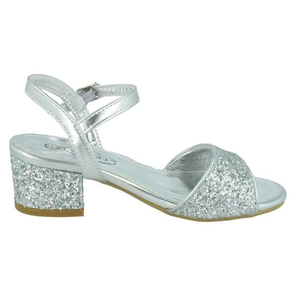 Spot On Girls Spot On Mid Block Heel Sandals H1114