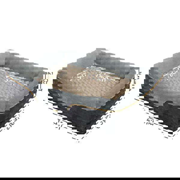 Skylos Dog Bed Orthopaedic Soft Pet Mattress Waterproof Washable Raised Bolster