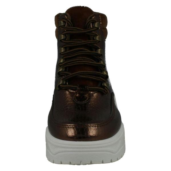 Spot On Ladies Spot On Flat Chunky Sole Ankle Boots F4437
