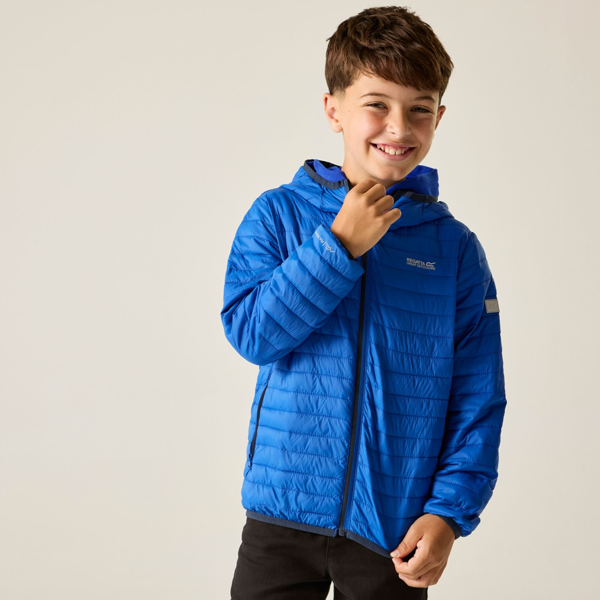 Regatta Kids Hillpack Hooded Jacket - Olympian Blue