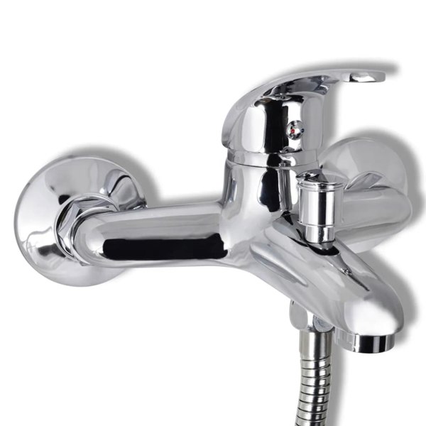 Berkfield Bath Shower Mixer Tap Kit Chrome