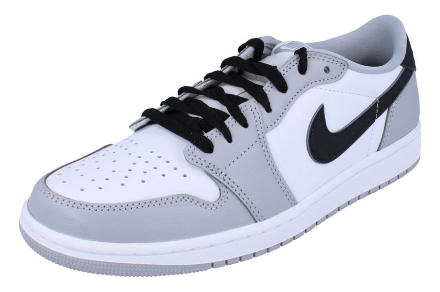 Nike Air Jordan 1 Retro Low Og Mens Trainers Cz0790  110 - White Black Wolf Grey 110 - Photo 0