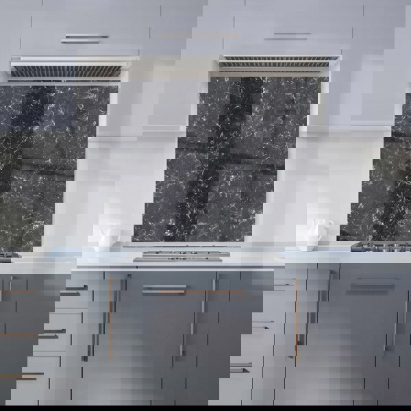 Warren Reed - Designer Deep Grey Quartz Effect Kitchen Splashback