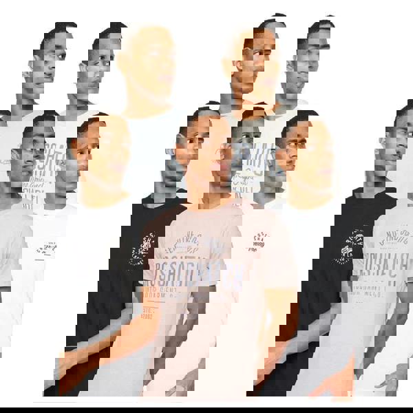 Crosshatch Mens Fermal T-Shirt (Pack of 5) - Multicoloured - 