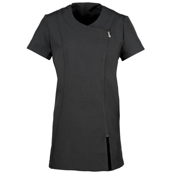 Premier Ladies/Womens *Camellia* Tunic / Health Beauty & Spa / Workwear (Pack of 2) - Black