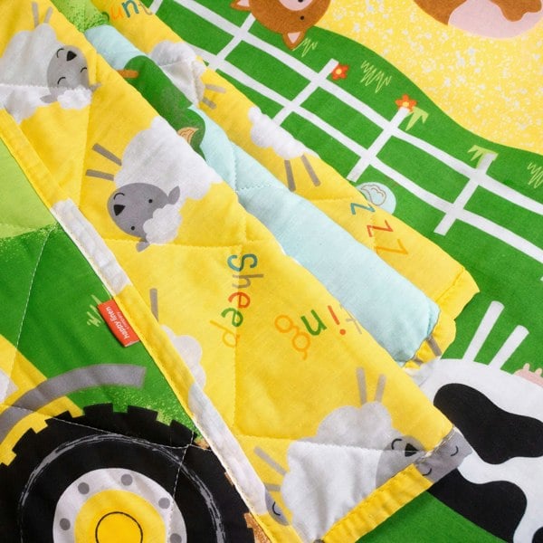 Farm Friends Quilted Throw Throw - Happy Linen Company