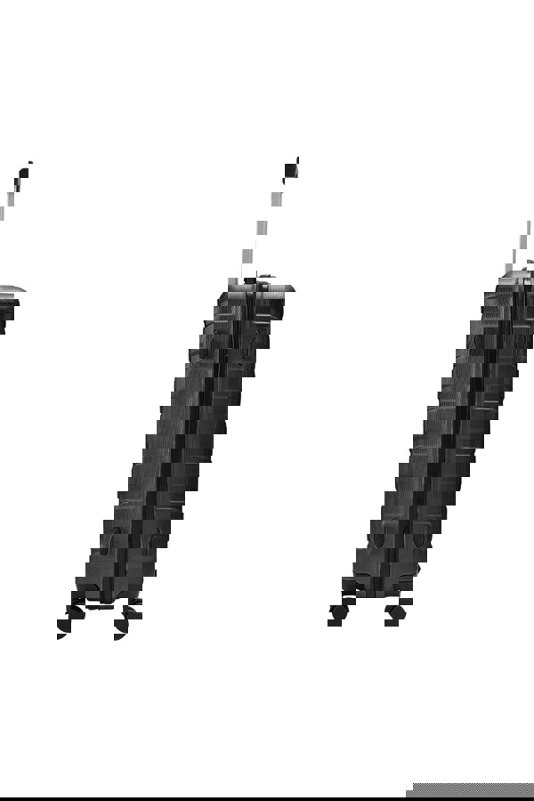 Living and Home Rolling Hardshell Luggage Travel Suitcase, 28" Black