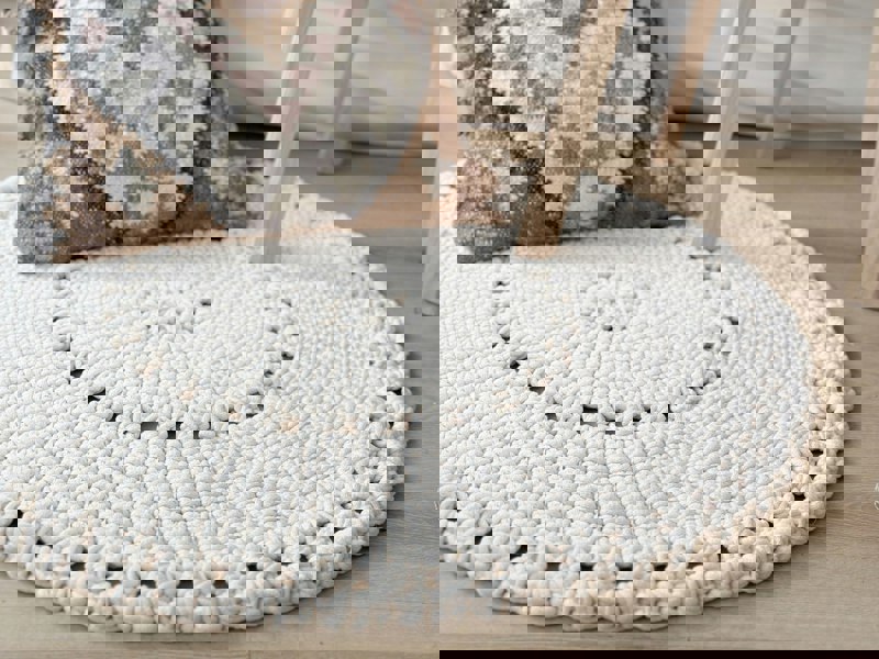Zuri House Crochet BOHO rug | IVORY