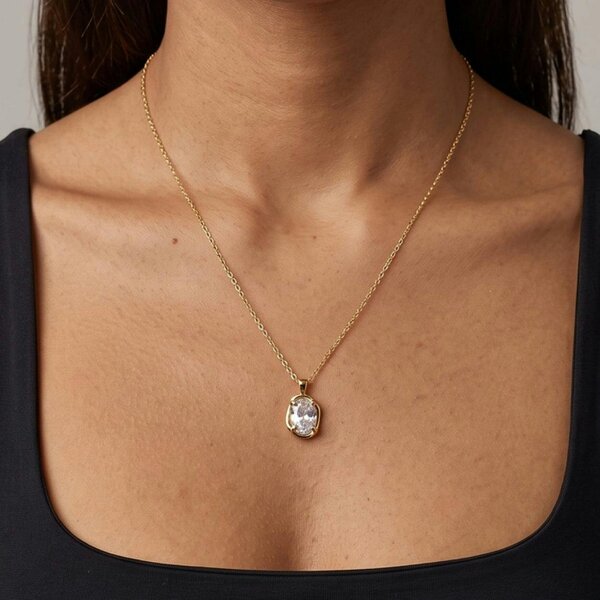 Uchi & Soto Enso Gold Stone Necklace