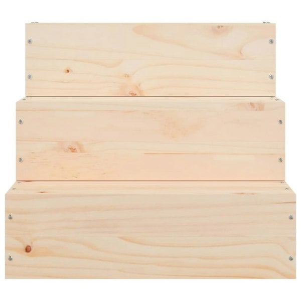 Berkfield Pet Stair 40x37.5x35 cm Solid Wood Pine