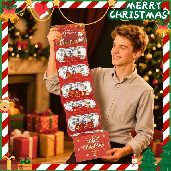 Leaper Christmas Hot-Stamped Foldable Red Envelope