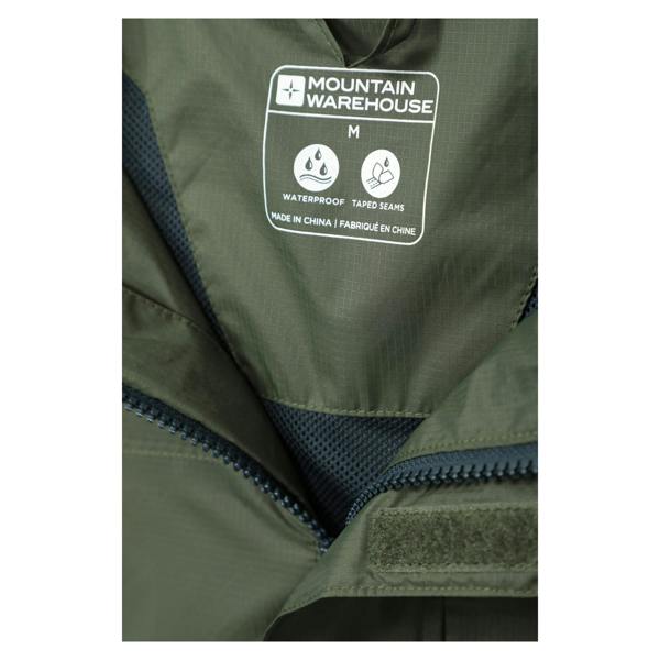 Mountain Warehouse Mens Torrent Waterproof Jacket - Khaki Green - 