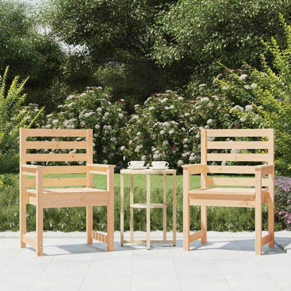 Berkfield Garden Chairs 2 pcs 60x48x91 cm Solid Wood Pine