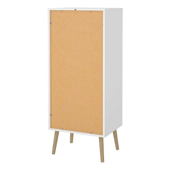Wyld Haus Quietbloom White Wooden Storage Chest 5 Drawers