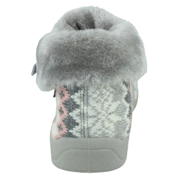 Rosebank Ladies Rosebank Memory Foam Norwegian Print Bootee Slippers Penny