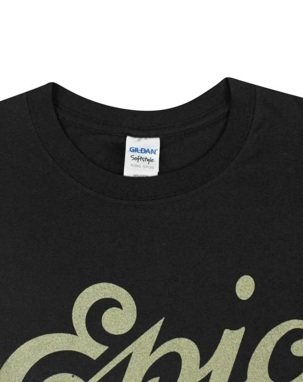 Epic Records Mens Black Logo Short Sleeved T-Shirt