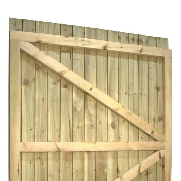 gate feather edge fully framed flat top [h.1800 x w.1350] 10