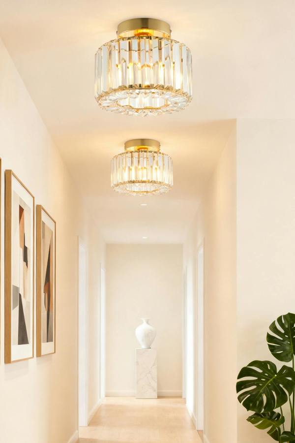 Crystal Mount Ceiling Light