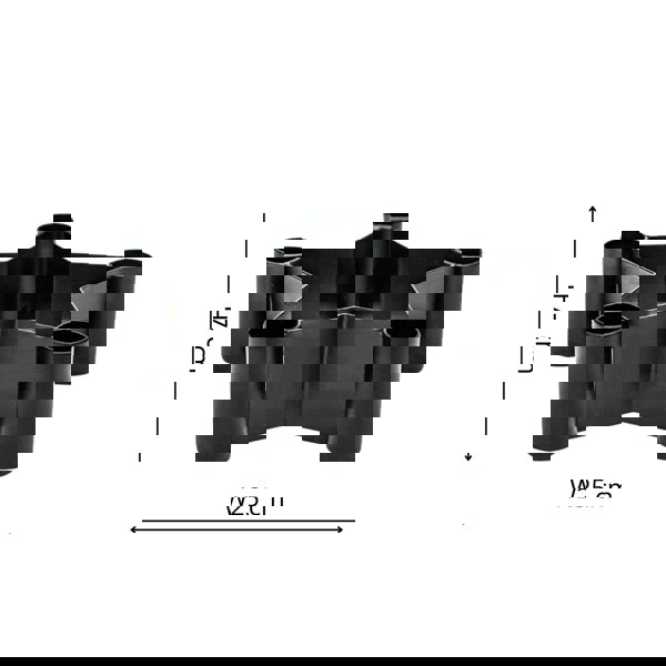 Ivyline Star Centrepiece Dinner Candle Holder in Black