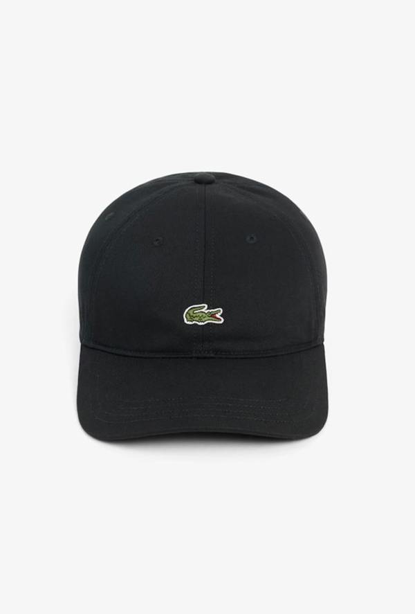 Lacoste Cotton Twill Cap - One Size - Black