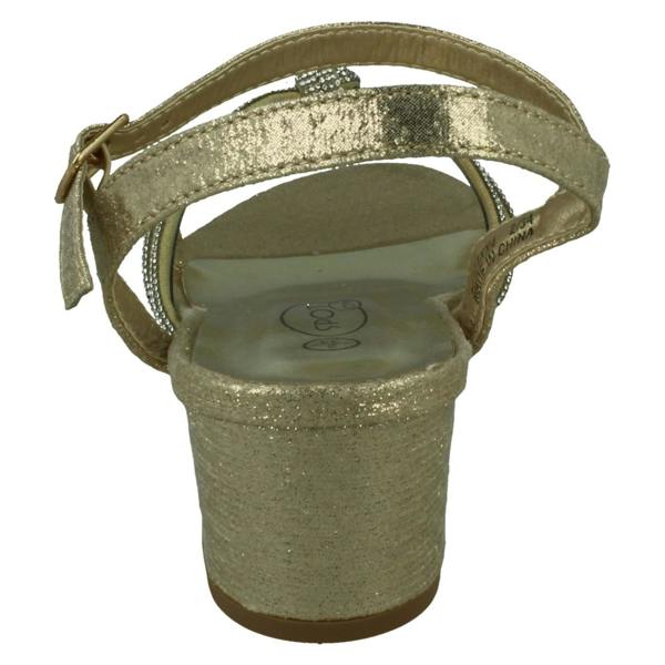 Spot On Girls Spot On Ankle Strap Diamante Sandals H1121