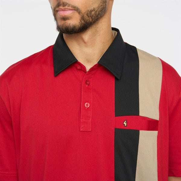 Gabicci G51X07 Mens Short Sleeve Jersey Polo Shirt Gabicci Classic - RED