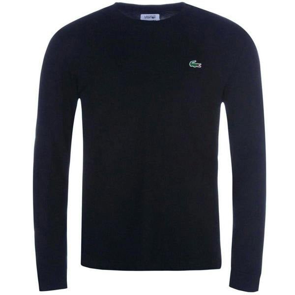 Lacoste Mens Long-Sleeved T-Shirt - Navy - 