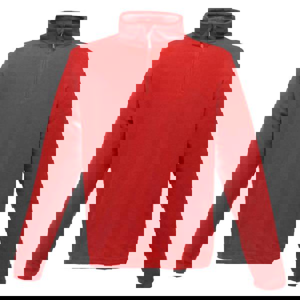 Regatta Mens Micro Zip Neck Fleece Top (170 GSM) - Classic Red