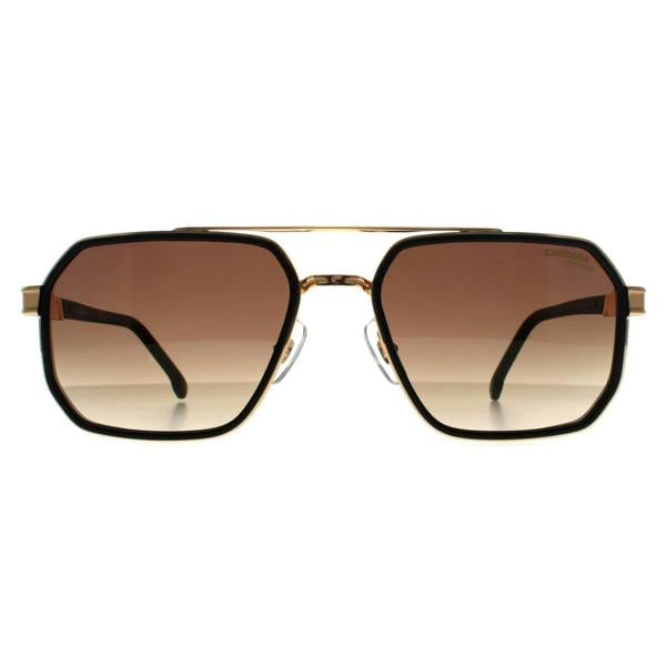 Carrera Sunglasses 1069/S I46 86 Matte Black Gold Black Brown Green Anti Reflex