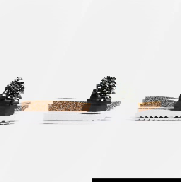 Dr Keller GLITZY Womens Slides Black