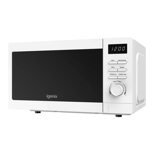 igenix Digital Microwave, 20 Litre, 5 Power Settings, 800W, White IGMS02080W