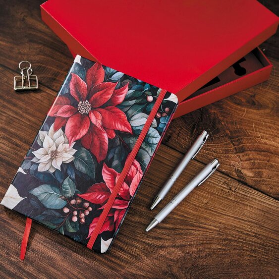 Scotts of Stow Poinsettia Stationary Set
