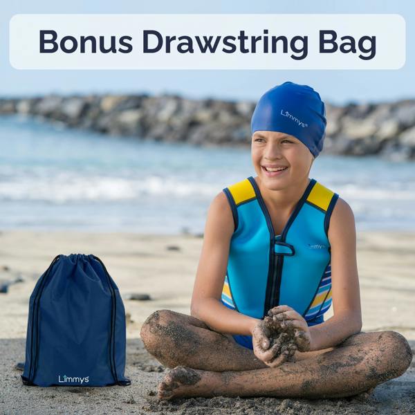 Limmys Premium Neoprene Swim Vest - Azure Blue