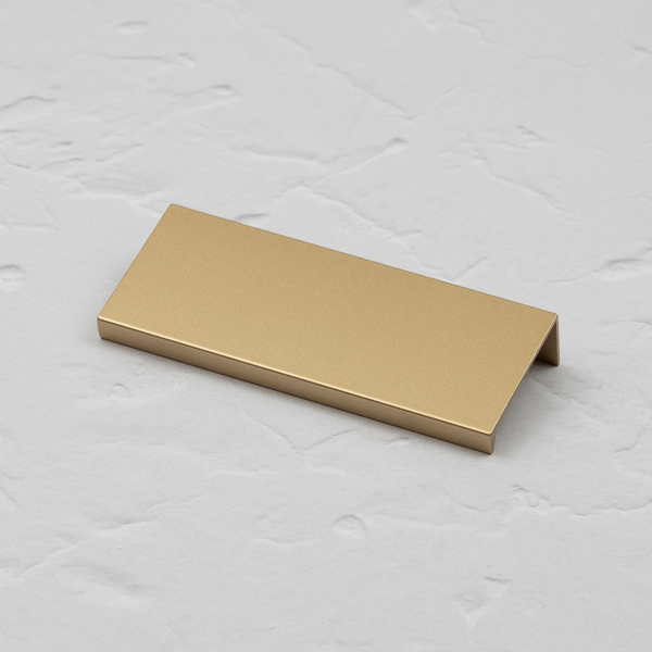 Handle & Home Satin Brass Squared Edge Mount Lip Pull Handles