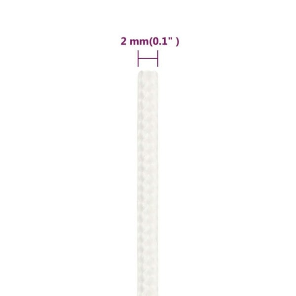 Berkfield Boat Rope Full White 2 mm 250 m Polypropylene
