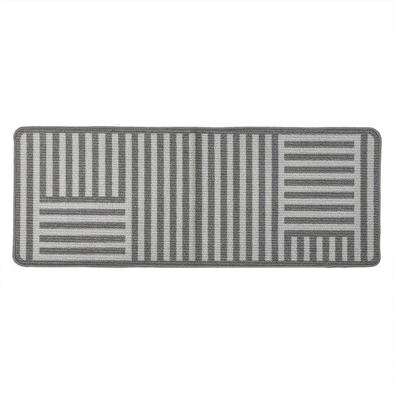 JVL Fiora Machine Washable Indoor Runner - 50 x 150cm - Skyline Strata