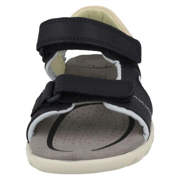 Clarks Boys Clarks Hook And Loop Sandals Rocco Wave K