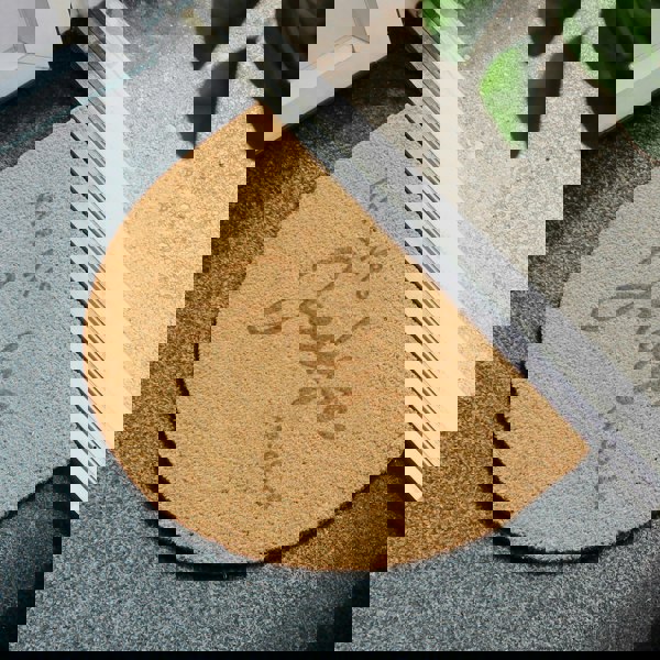 Personalised Memento Company Personalised Couples Half Moon Indoor Doormat