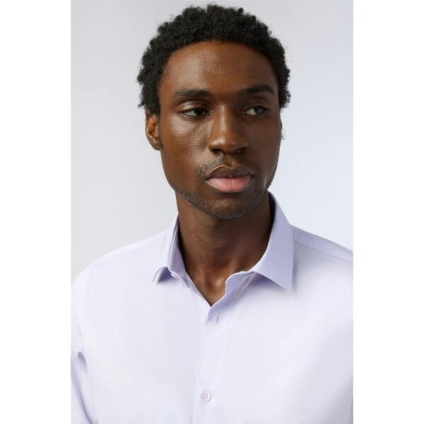 Limehaus Regular Fit Lilac Stretch Shirt