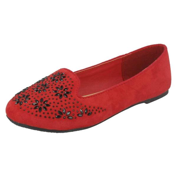 Spot On Girls Spot On Flat Slipper Cut Ballerinas H2441