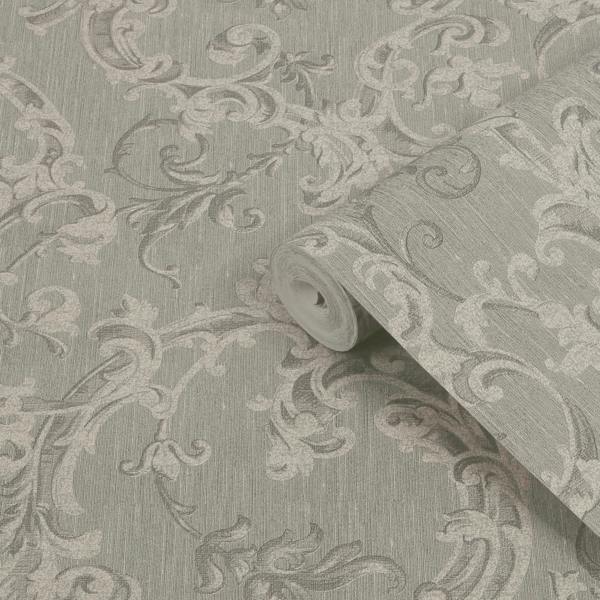 Boutique Florentine Wallpaper - Shadow - 10m
