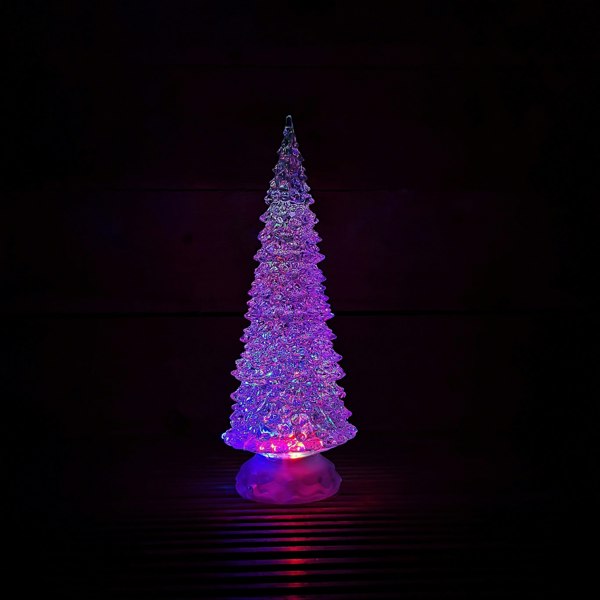 Samuel Alexander 30cm Dual Power Water Spinner Christmas Tree with Timer & Colour Changing LED's