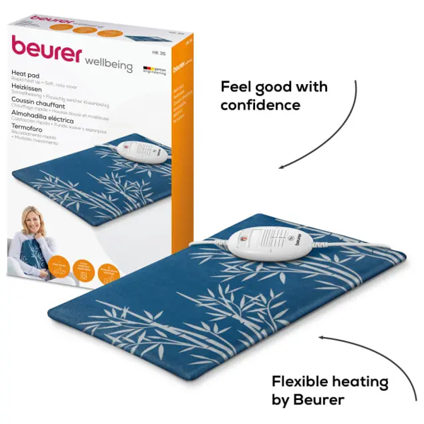 Beurer HK35 Heating Pad With Turbo - Blue